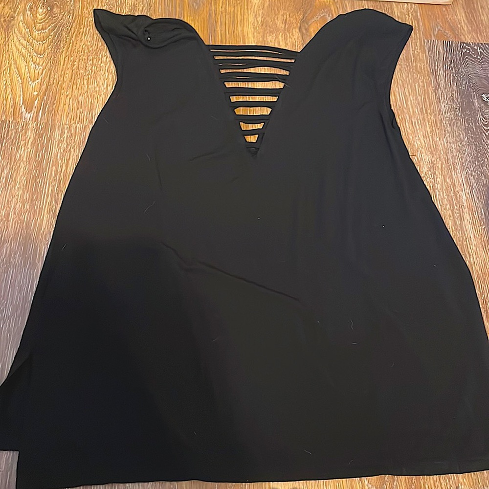 American Eagle extra small black tank top with the cut out on each side